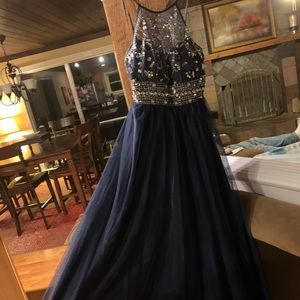 Blue prom dress
